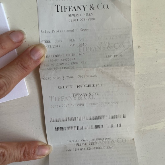 Tiffany and Co. Diamond heart pendant - Picture 8 of 10